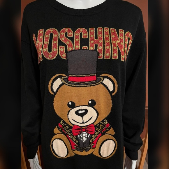 Authentic Moschino Teddy Bear Circus Inlay Knit Dress - Picture 6 of 12